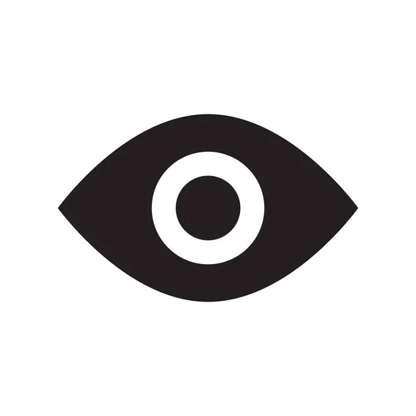 Eye Icon Flat Vector Illustration Design — Vetor de Stock