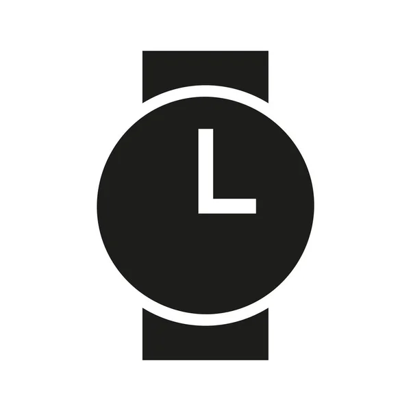 Horloge Vectorielle Icône Web — Image vectorielle