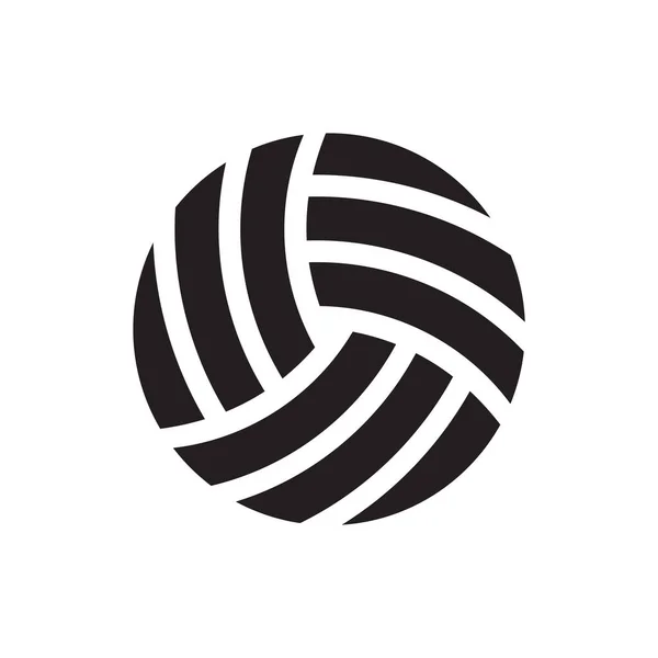 Voleibol Icono Vector Ilustración — Vector de stock