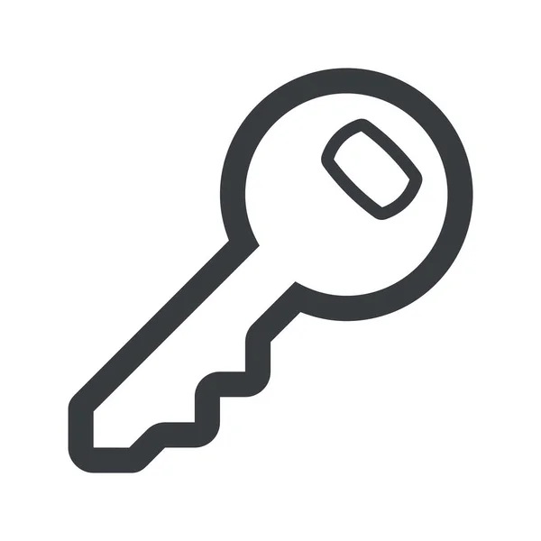 Vektorová Ikona Dveřního Klíče — Stockový vektor