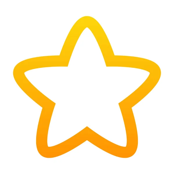 明星偶像 用于Web的恒星矢量图标的简单说明 — 图库矢量图片