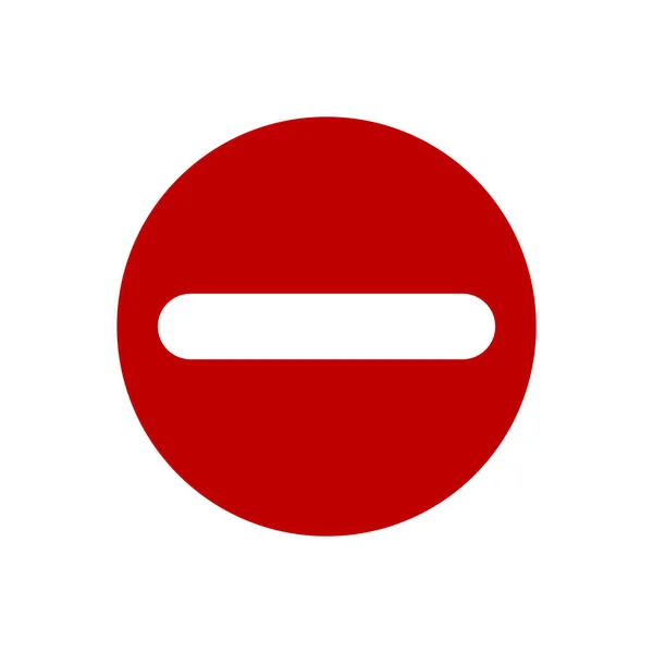 Minimalistic Vector Illustration Stop Sign Icon — Stockvektor