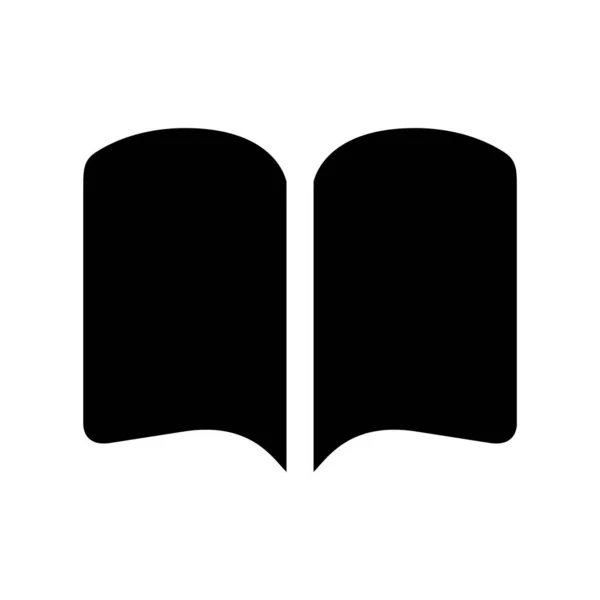 Buch Symbol Auf Weißem Hintergrund — Stockvektor