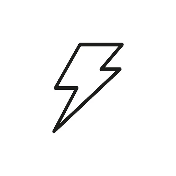 Ilustración Vectorial Minimalista Icono Flash — Vector de stock