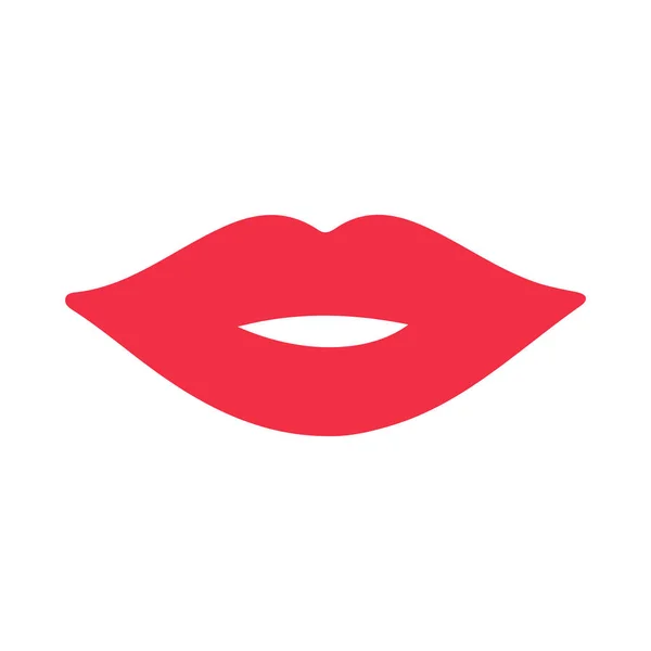Minimalistic Vector Illustration Lips Icon — Vettoriale Stock