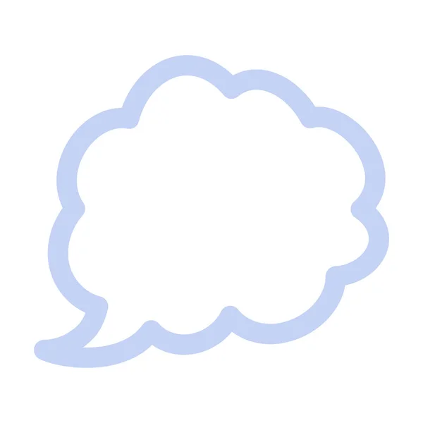 Cloud Speech Bubble Isolated Icon Vector Illustration Design — Stock Vector