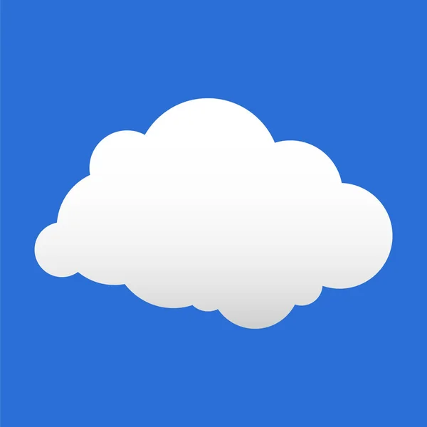 Cloud Webvektorsymbol — Stockvektor