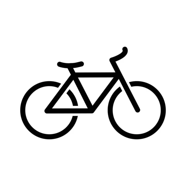 Icona Della Bicicletta Semplice Illustrazione Icone Vettoriali Bici Web — Vettoriale Stock