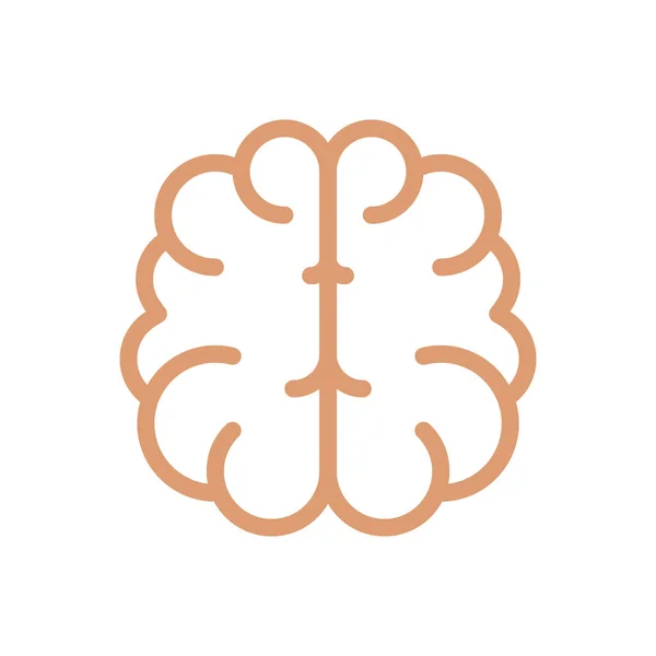 Hersenen Pictogram Vector Illustratie — Stockvector