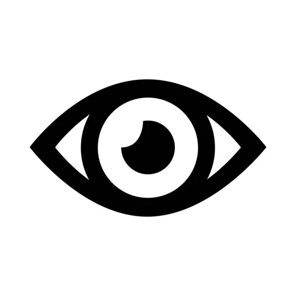 Eye Icon Flat Vector Illustration Design — Vetor de Stock