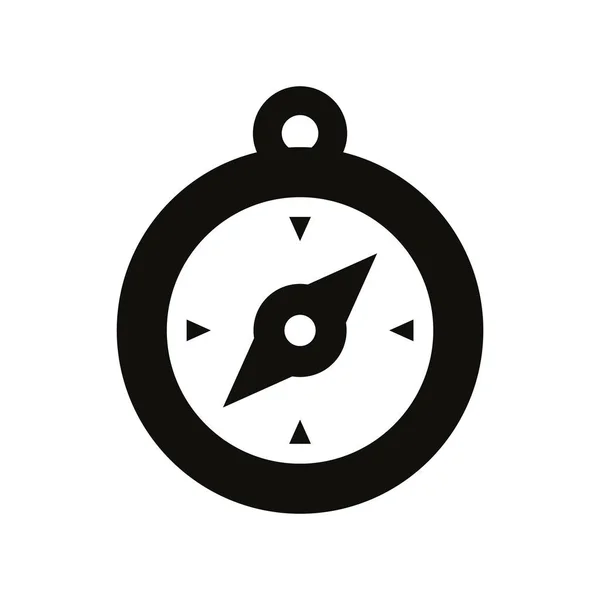 Compass Vector Flat Icon Design — Vettoriale Stock