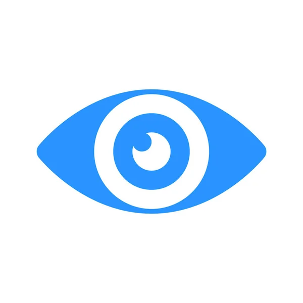 Eye Icon Flat Vector Illustration Design — Stock vektor