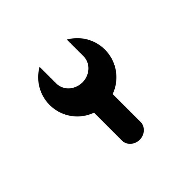 Wrench Icon Vector Illustration White Background —  Vetores de Stock