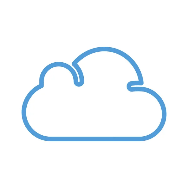 Cloud Webvektorsymbol — Stockvektor