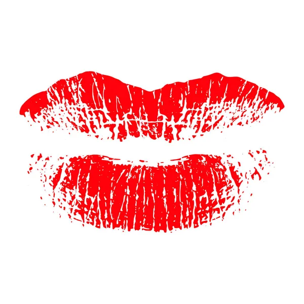 Minimalistic Vector Illustration Lips Icon — Stock Vector