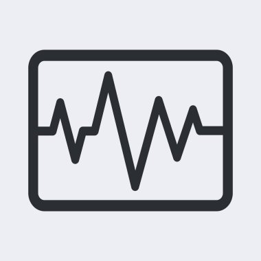 Monitör. Web simgesi basit illüstrasyon