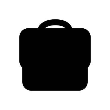 minimalist vektör illüstrasyonu, evrak çantası simgesi