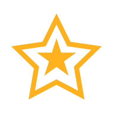 yıldız simgesi vektör illüstrasyonu