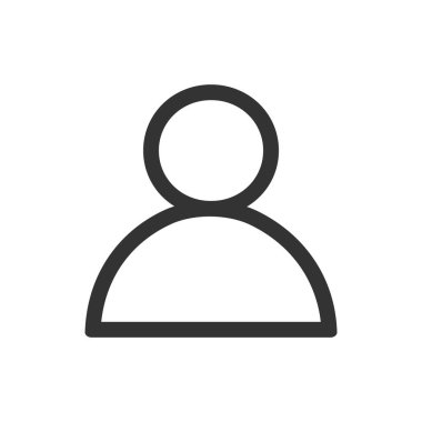 Avatar ve kullanıcının vektör illüstrasyon simgesi