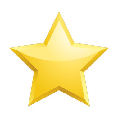 Beyaz arka planda yalıtılmış yıldız vektör simgesi