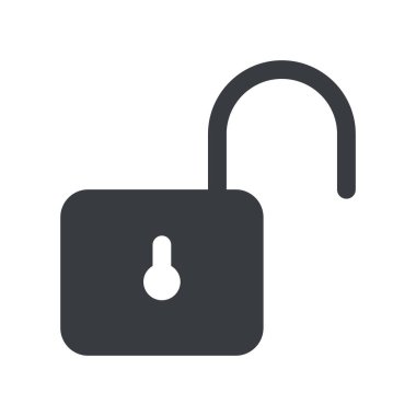 asma kilit ikon vektör çizimi