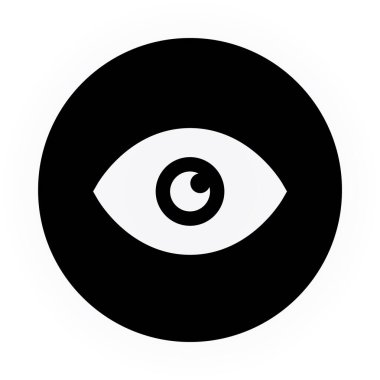 Göz simgesi vektör illüstrasyonu