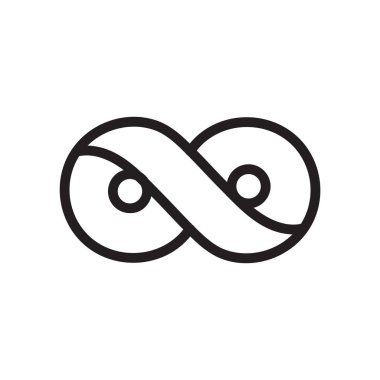 Sonsuzluk vektör logo tasarım şablonu