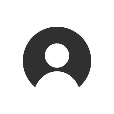 Avatar ve kullanıcının vektör illüstrasyon simgesi