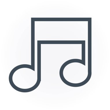 Müzik notası. Basit resimleme