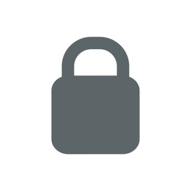 asma kilit ikon vektör çizimi