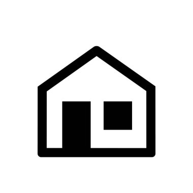 Ev simgesi vektör illüstrasyonu