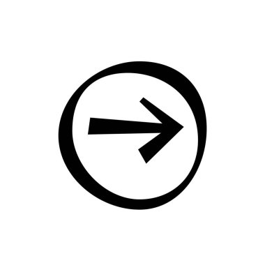 ok simgesi vektör illüstrasyonu