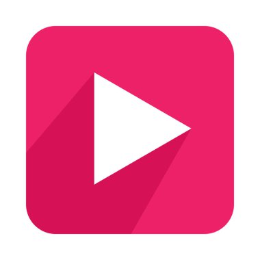 Çalma düğmesinin vektör illüstrasyon simgesi 