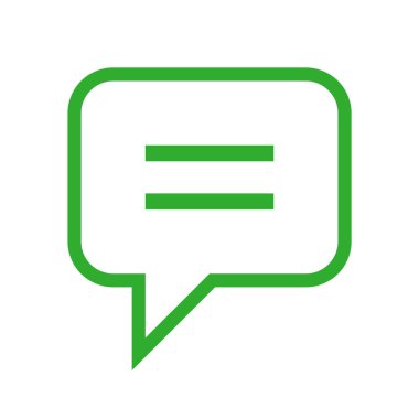 Sohbet kabarcığı vektör illüstrasyonu