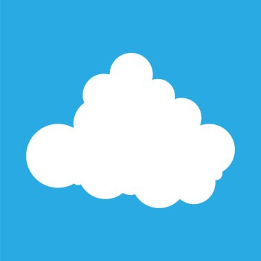 bulut web vektör simgesi