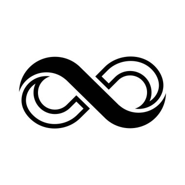 Sonsuzluk vektör logo tasarım şablonu