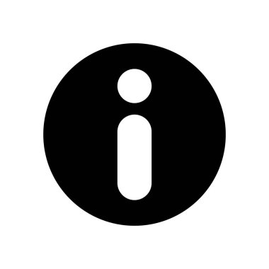 bilgi düz simgesi, vektör illüstrasyon masajı 