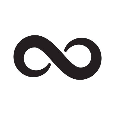 Sonsuzluk vektör logo tasarım şablonu