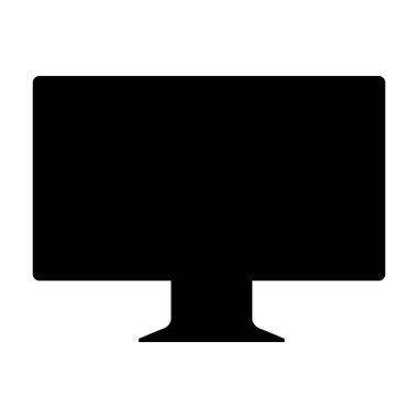 Monitör. Web simgesi basit illüstrasyon