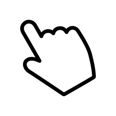 Web işaretçisinin vektör illüstrasyon simgesi