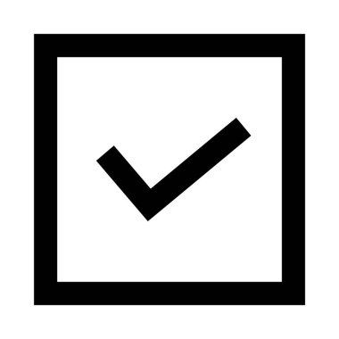 Kontrol işaretinin vektör çizimi