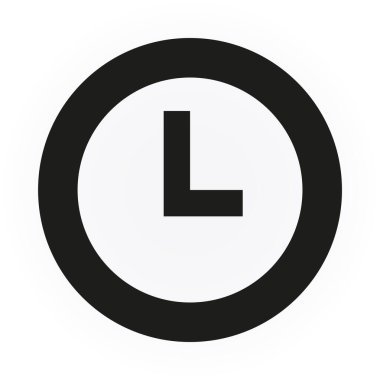 Saat vektör web simgesi