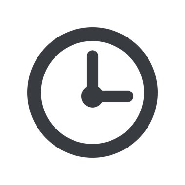 Saat vektör web simgesi