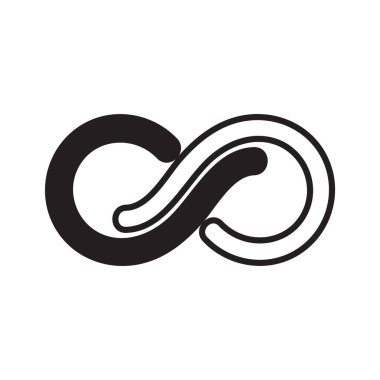 Sonsuzluk vektör logo tasarım şablonu