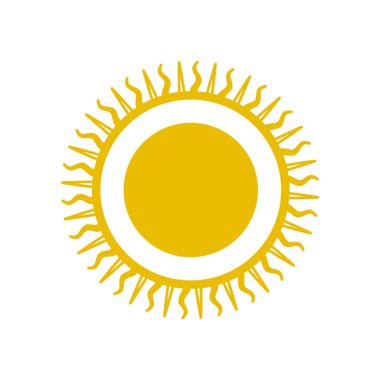 Güneş Simgesi Vektör illüstrasyonu