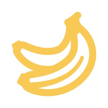 muz ikonu vektör illüstrasyonu