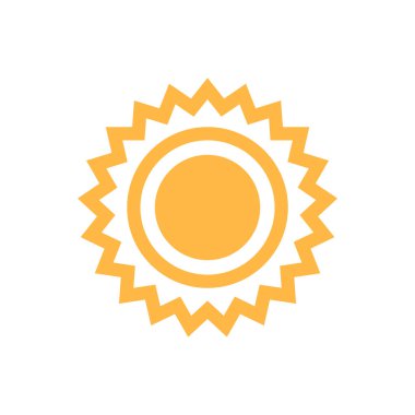 Güneş Simgesi Vektör illüstrasyonu