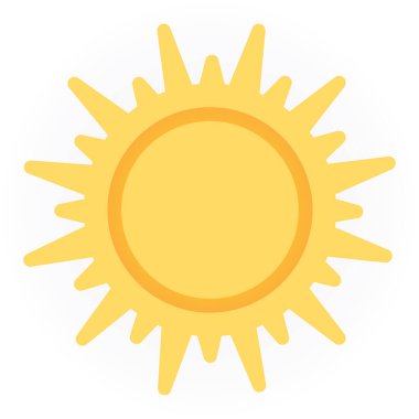 Güneş Simgesi Vektör illüstrasyonu