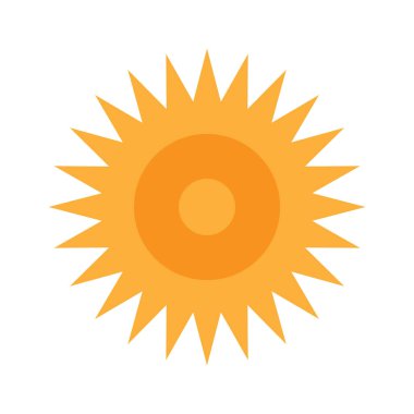 Ayçiçeği. Web simgesi basit illüstrasyon