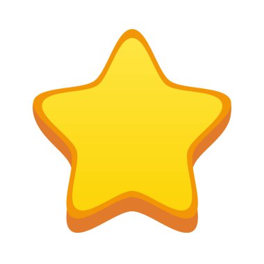 Bir yıldızın vektör illüstrasyon simgesi